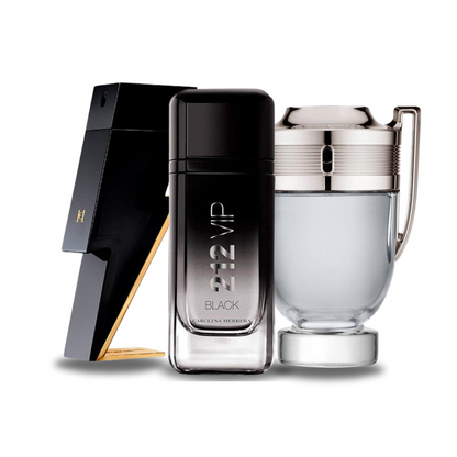 Coffret 3 Parfums: BAD BOY, 212 VIP BLACK y Paco Rabanne INVICTUS (Eau de Parfum)