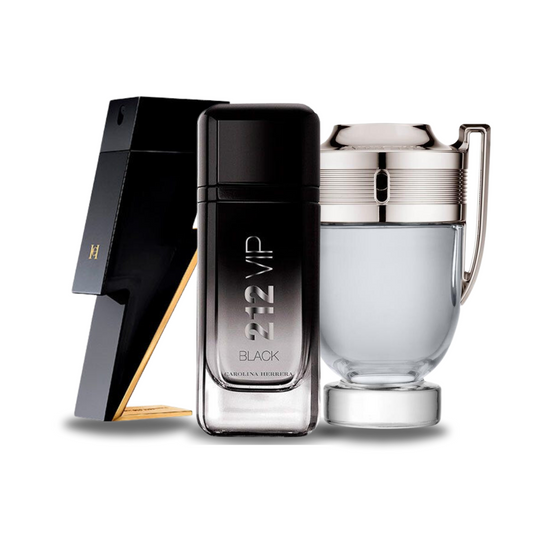 Coffret 3 Parfums: BAD BOY, 212 VIP BLACK y Paco Rabanne INVICTUS (Eau de Parfum)