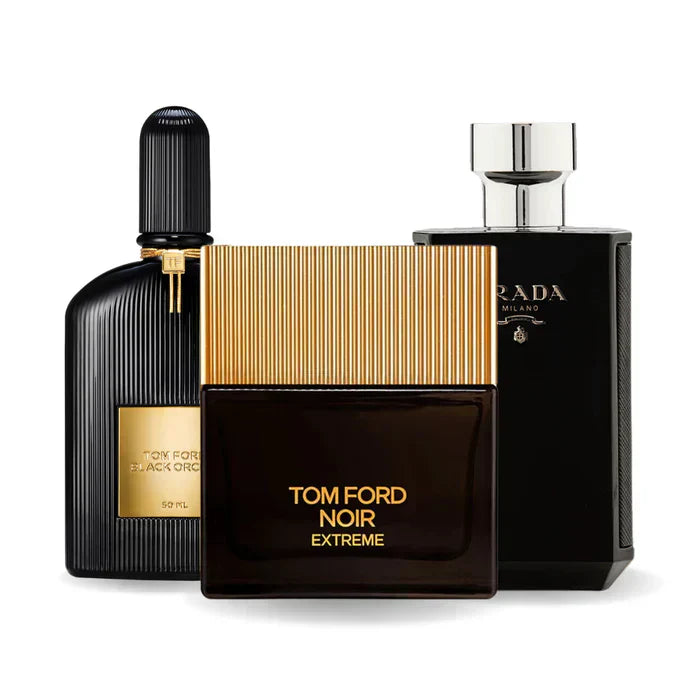 Coffret 3 Parfums: BLACK ORCHID, NOIR EXTREME y PRADA INTENSE 100ml